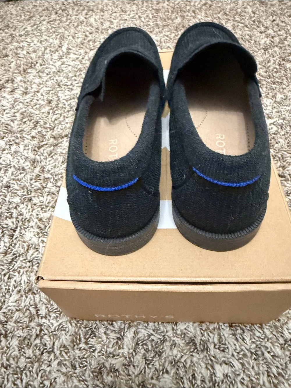 Rothy's Black Women’s Slip-On Penny Loafers